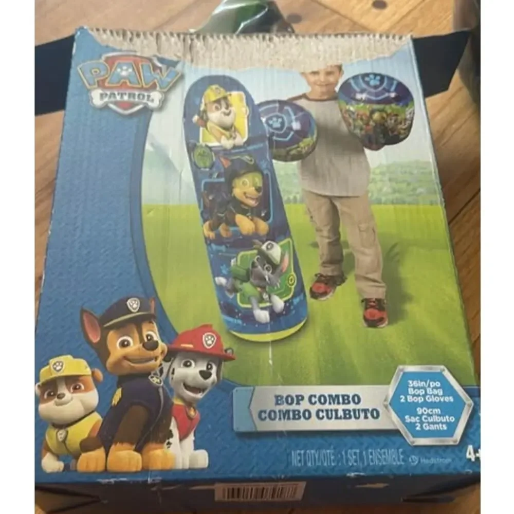 Paw Patrol 36 Bop Bag Punching Bag Gloves Set Nickelodeon Hedstrom Box